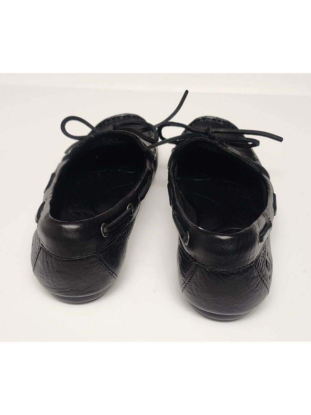 Born Tamala Black Full Grain Boat Shoes B68903 - Size 6.5/37 - Picture 9 of 11